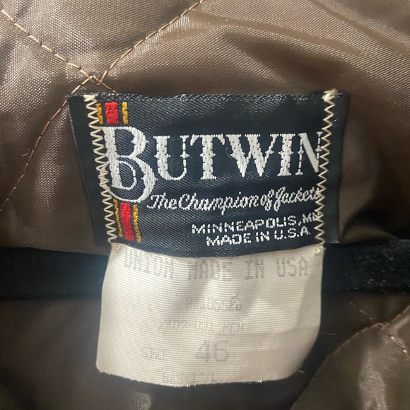 Vintage Butwin military / police jacket size 46 great condition shiny brown - Picture 10 of 16